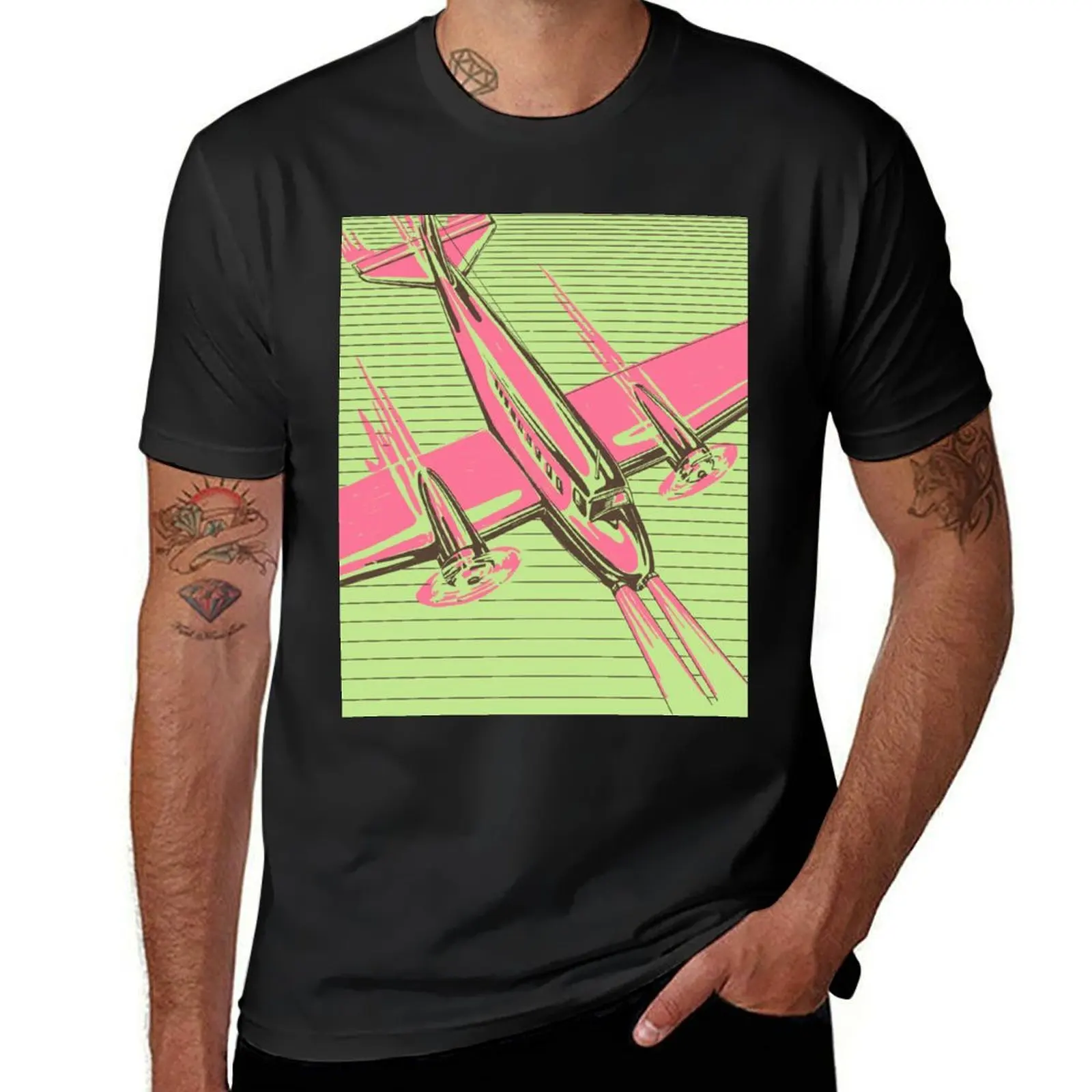 Retro Airplane Pink and Green T-Shirt graphics summer 2025 basketball graphic tees plus size clothes T-shirt men
Retro Airplane Pink and Green T-Shirt graphics summer 2025 basketball graphic tees plus size clothes T-shirt men