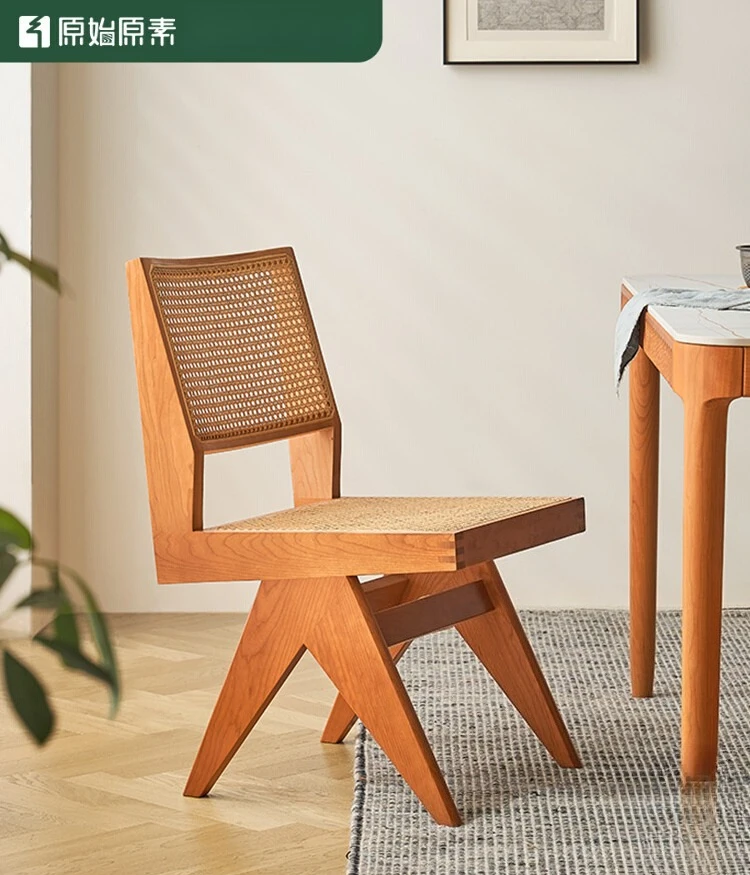 Original Elements Solid Wood Dining Chair Household Light Luxury Cherry Wood Backrest Chair Rattan Chair K9123
Original Elements Solid Wood Dining Chair Household Light Luxury Cherry Wood Backrest Chair Rattan Chair K9123