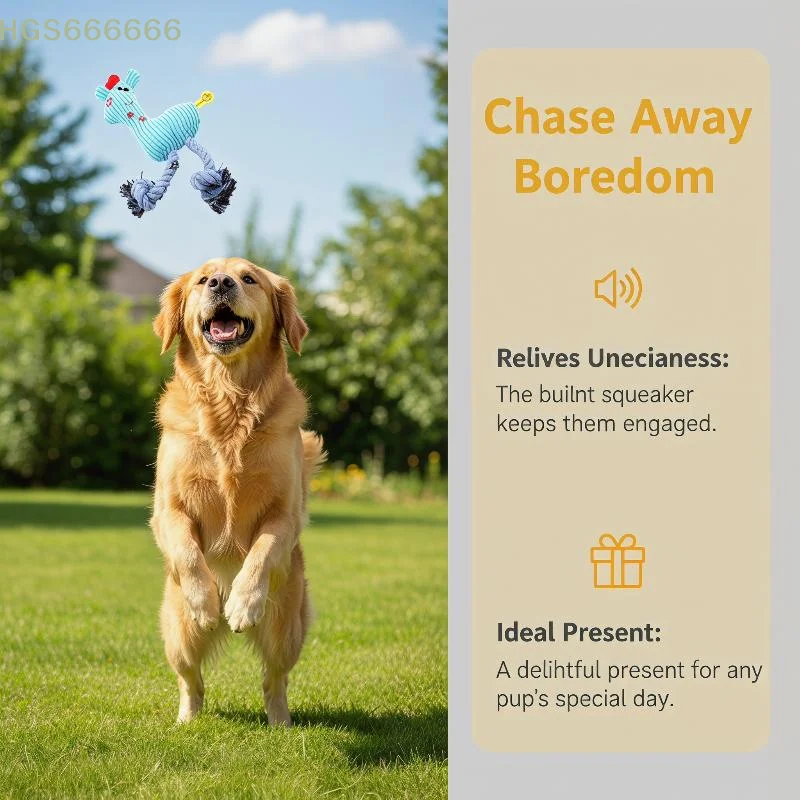Plush Deer Dog Rope Toy Squeaky Interactive Chew Toy for Teeth Cleaning Suitable for Small Medium Puppy Indoor Play
Plush Deer Dog Rope Toy Squeaky Interactive Chew Toy for Teeth Cleaning Suitable for Small Medium Puppy Indoor Play