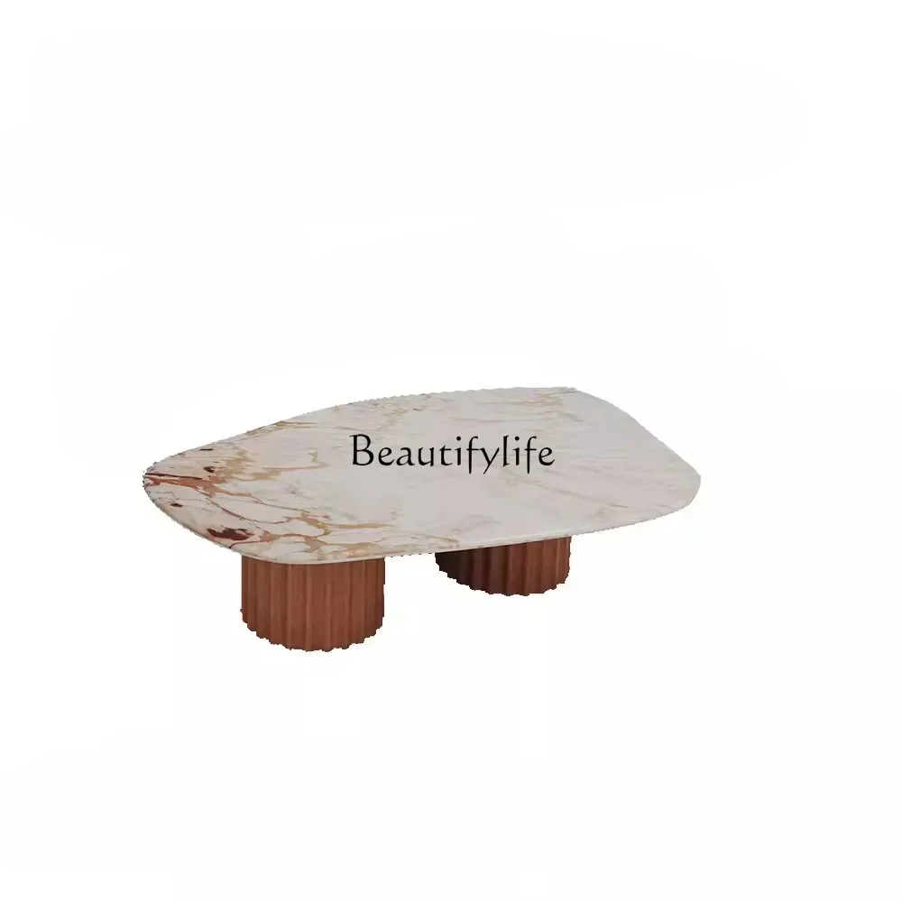 Retro French Designer Original Living Room Special-Shaped Tea Table Combination Pure Natural Marble Tea Table
Retro French Designer Original Living Room Special-Shaped Tea Table Combination Pure Natural Marble Tea Table