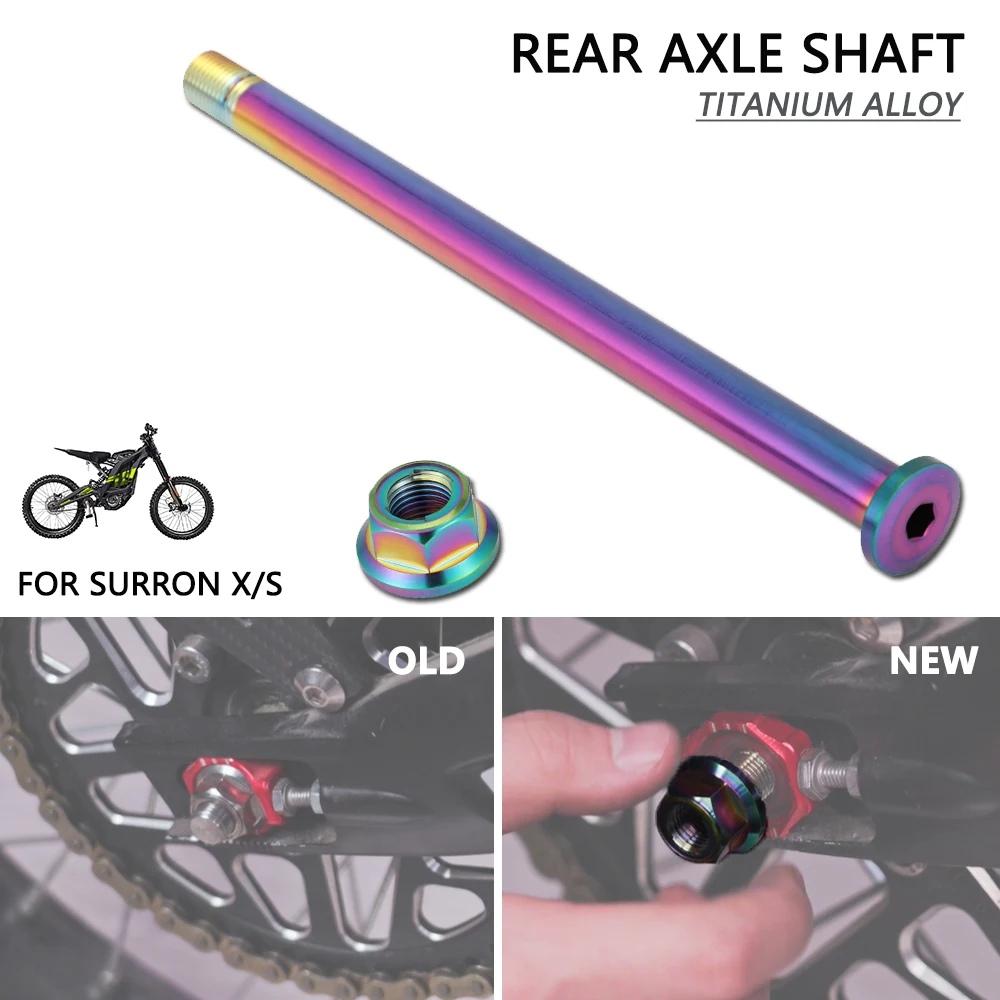 Funparts Rear Wheel Axle Shaft For Surron Motorcycle Accessories For Bearing Lightbee X S Electric Vehicle E-Bike Titanium Alloy
Funparts Rear Wheel Axle Shaft For Surron Motorcycle Accessories For Bearing Lightbee X S Electric Vehicle E-Bike Titanium Alloy