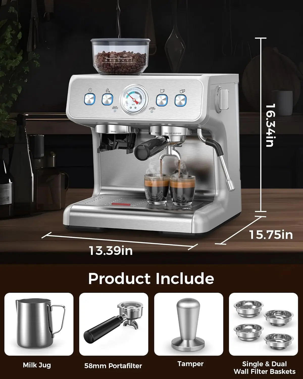 2026 sell PANCERKA Professional Espresso Cappuccino Machine Programmable Electric Coffee Maker for Household Business Portable f
2026 sell PANCERKA Professional Espresso Cappuccino Machine Programmable Electric Coffee Maker for Household Business Portable f