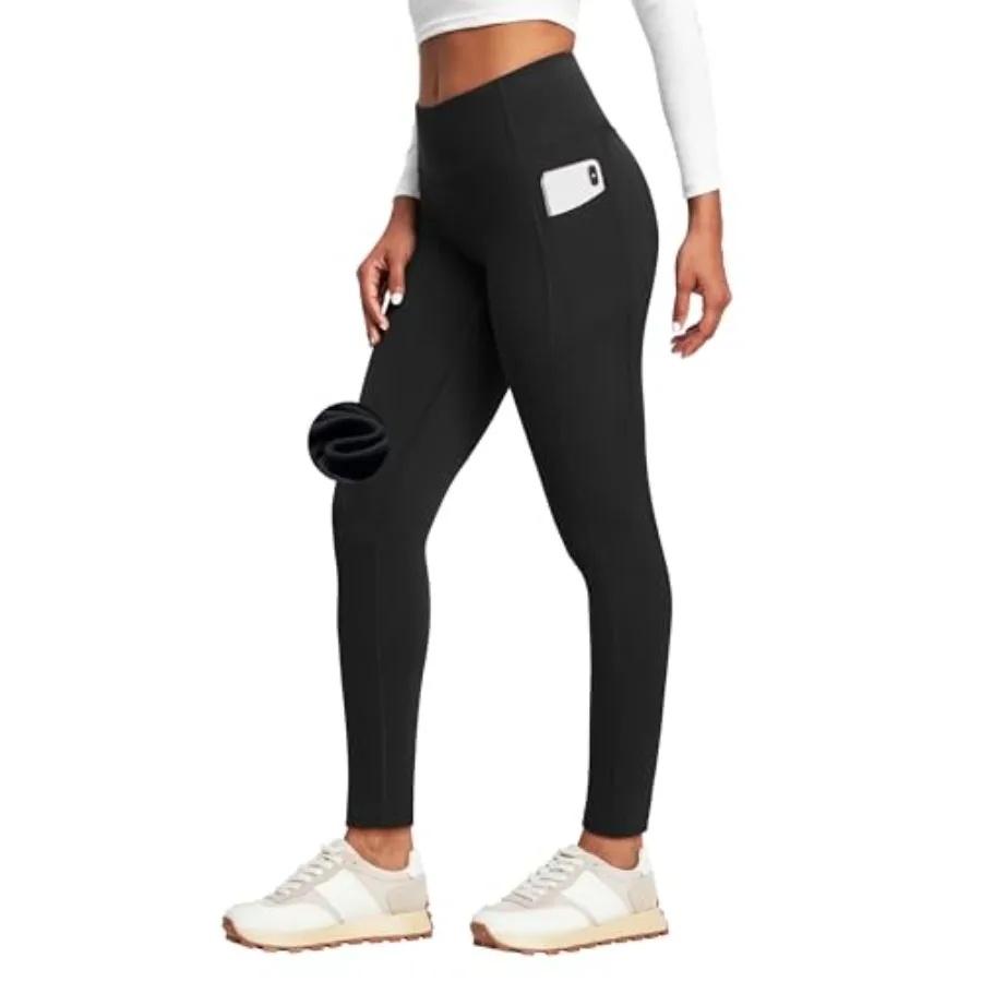 Fleece Lined Leggings with Pockets for Women Thermal Leggings Warm Leggings Women Winter High Waisted Yoga Pants
Fleece Lined Leggings with Pockets for Women Thermal Leggings Warm Leggings Women Winter High Waisted Yoga Pants