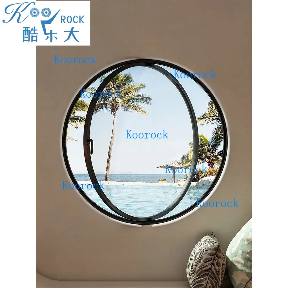 Customized Round glass window, Iron window frame moon Indoor anti peeping Attic Landscape Art Window
Customized Round glass window, Iron window frame moon Indoor anti peeping Attic Landscape Art Window