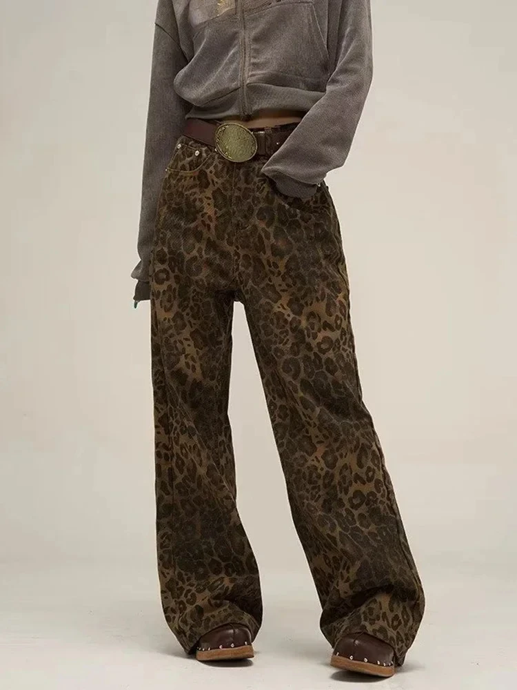 2024 New Tan Leopard Jeans Women Denim Pants Female Oversize Wide Leg Trousers Streetwear Hip Hop Vintage Clothes Loose Casual
2024 New Tan Leopard Jeans Women Denim Pants Female Oversize Wide Leg Trousers Streetwear Hip Hop Vintage Clothes Loose Casual