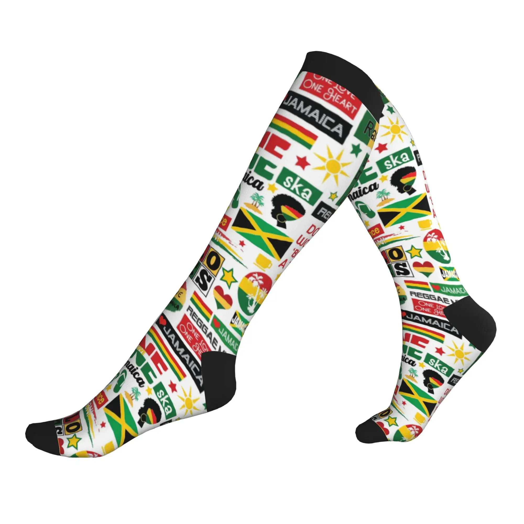 Cool Mens Jamaica One Love Culture Pattern Dress Socks Unisex Warm Comfortable 3D Printed Sports Compression Socks
Cool Mens Jamaica One Love Culture Pattern Dress Socks Unisex Warm Comfortable 3D Printed Sports Compression Socks