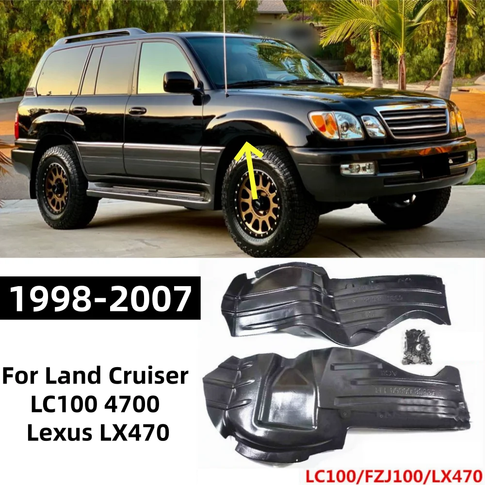For Land Cruiser LC100 4700 Lexus LX470 1998-2007 Front Wheel Lining Mudguard OE: 533808-60050 53807-0050
For Land Cruiser LC100 4700 Lexus LX470 1998-2007 Front Wheel Lining Mudguard OE: 533808-60050 53807-0050