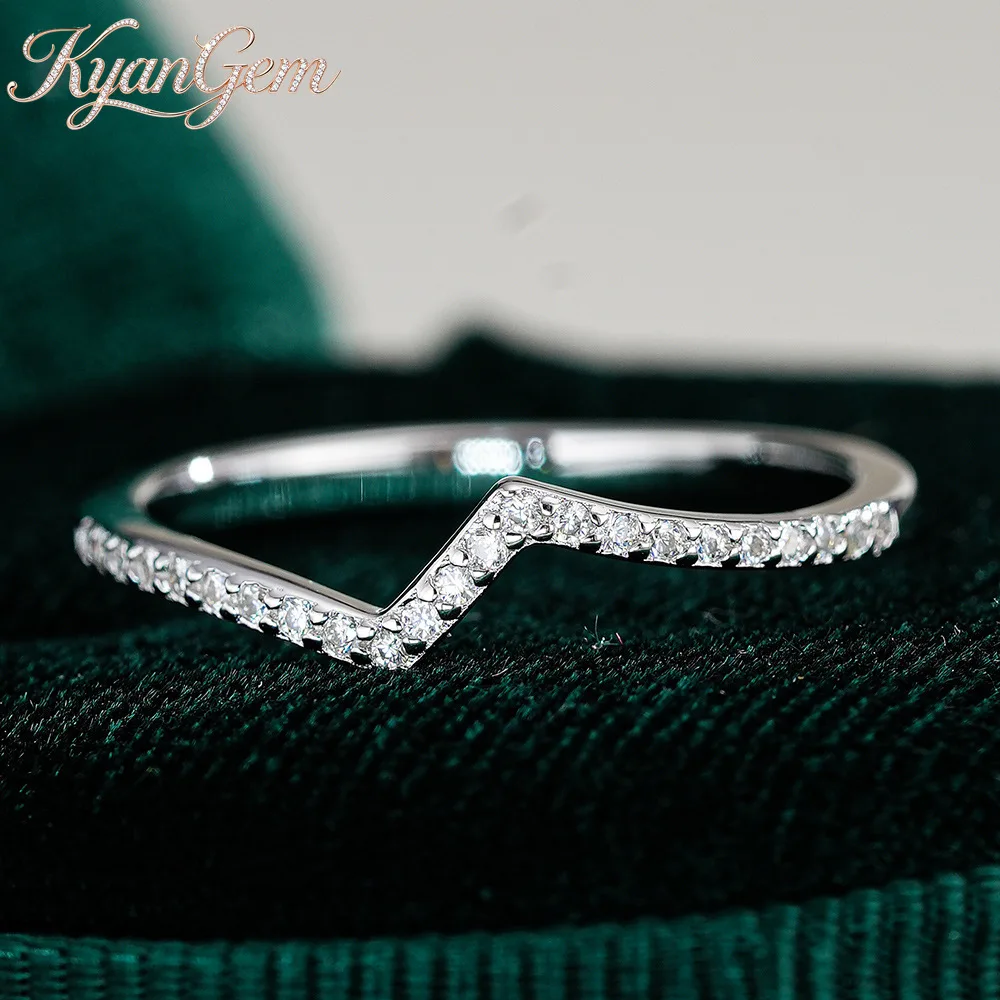 KyanGem Fashion Z-shaped Platinum PT950 Stackable Thin Ring for Women with Moissanite Jewelry Wedding Party Christmas Gift
KyanGem Fashion Z-shaped Platinum PT950 Stackable Thin Ring for Women with Moissanite Jewelry Wedding Party Christmas Gift