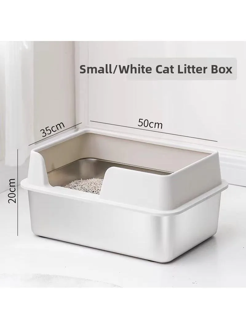 Очень большой открытый лоток-туалет из нержавеющей стали для кошек, поддон для наполнителя, аксессуары для туалета, принадлежности, коврик для туалета
Очень большой открытый лоток-туалет из нержавеющей стали для кошек, поддон для наполнителя, аксессуары для туалета, принадлежности, коврик для туалета