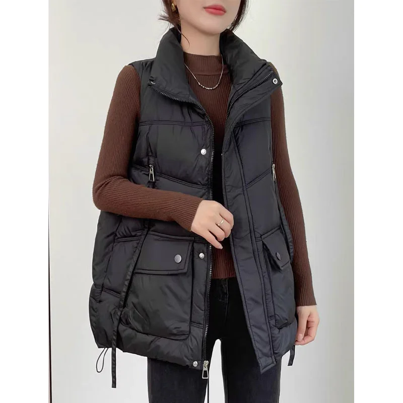 plus Size 300 Pou Women's Cotton Jaet Warm Stand Collar Vest Loose Casual Outerwear Winter Faion plus Size Clothes
plus Size 300 Pou Women's Cotton Jaet Warm Stand Collar Vest Loose Casual Outerwear Winter Faion plus Size Clothes