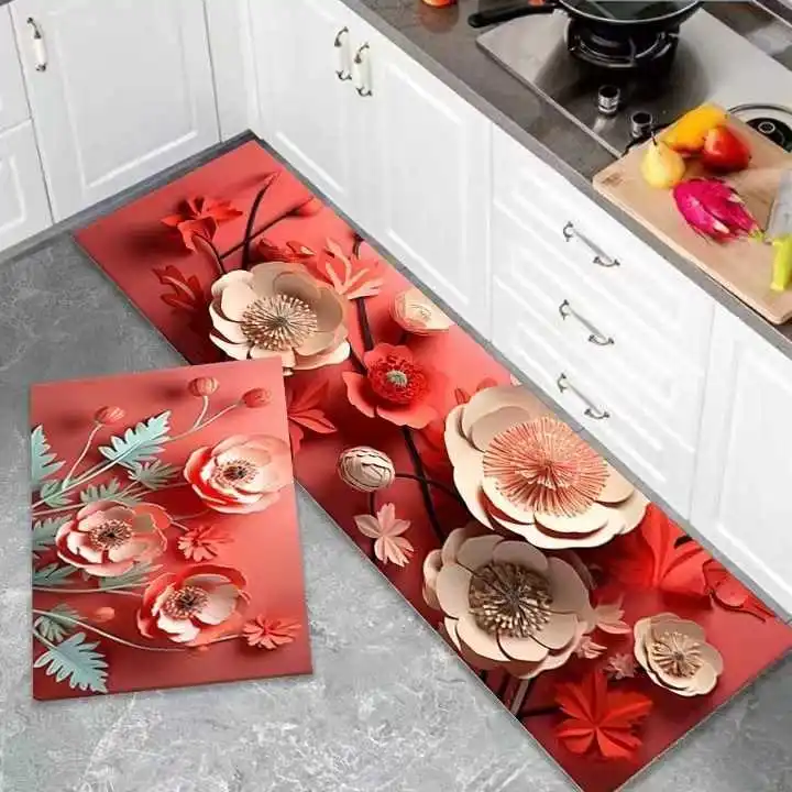 Absorbent Floral Kitchen Batoom Set Silicon Aae Mats Anti Slip Durable Mud Resistant Floor Pads for Home Decor
Absorbent Floral Kitchen Batoom Set Silicon Aae Mats Anti Slip Durable Mud Resistant Floor Pads for Home Decor