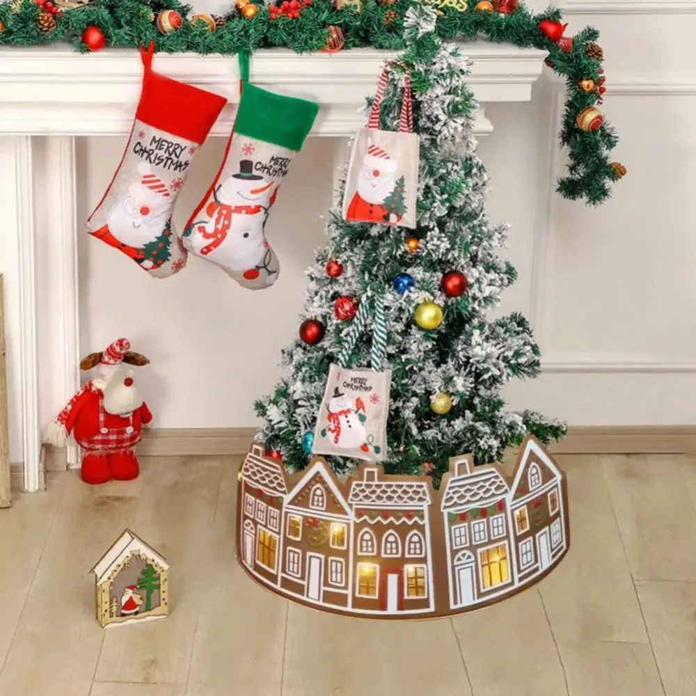 LED Christmas Tree Collar with Light PVC Christmas Tree Skirt Reusable Gingerbread House Xmas Tree Base Cover Market
LED Christmas Tree Collar with Light PVC Christmas Tree Skirt Reusable Gingerbread House Xmas Tree Base Cover Market