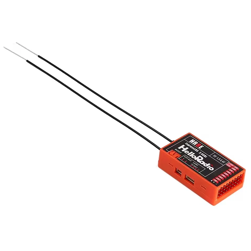 HelloRadio HR8E ELRS PWM 9CH 2.4G Надежный приемник для плавного дистанционного управления модель самолета с фиксированным крылом Дрон Самолет
HelloRadio HR8E ELRS PWM 9CH 2.4G Надежный приемник для плавного дистанционного управления модель самолета с фиксированным крылом Дрон Самолет