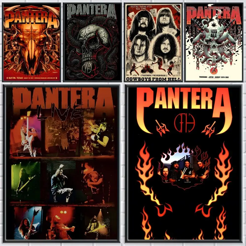 P-pantera Band Music Poster Trendy Aesthetic Wall Art Good Sticker Printed on PP Paper for Living Room Bar Decoration
P-pantera Band Music Poster Trendy Aesthetic Wall Art Good Sticker Printed on PP Paper for Living Room Bar Decoration