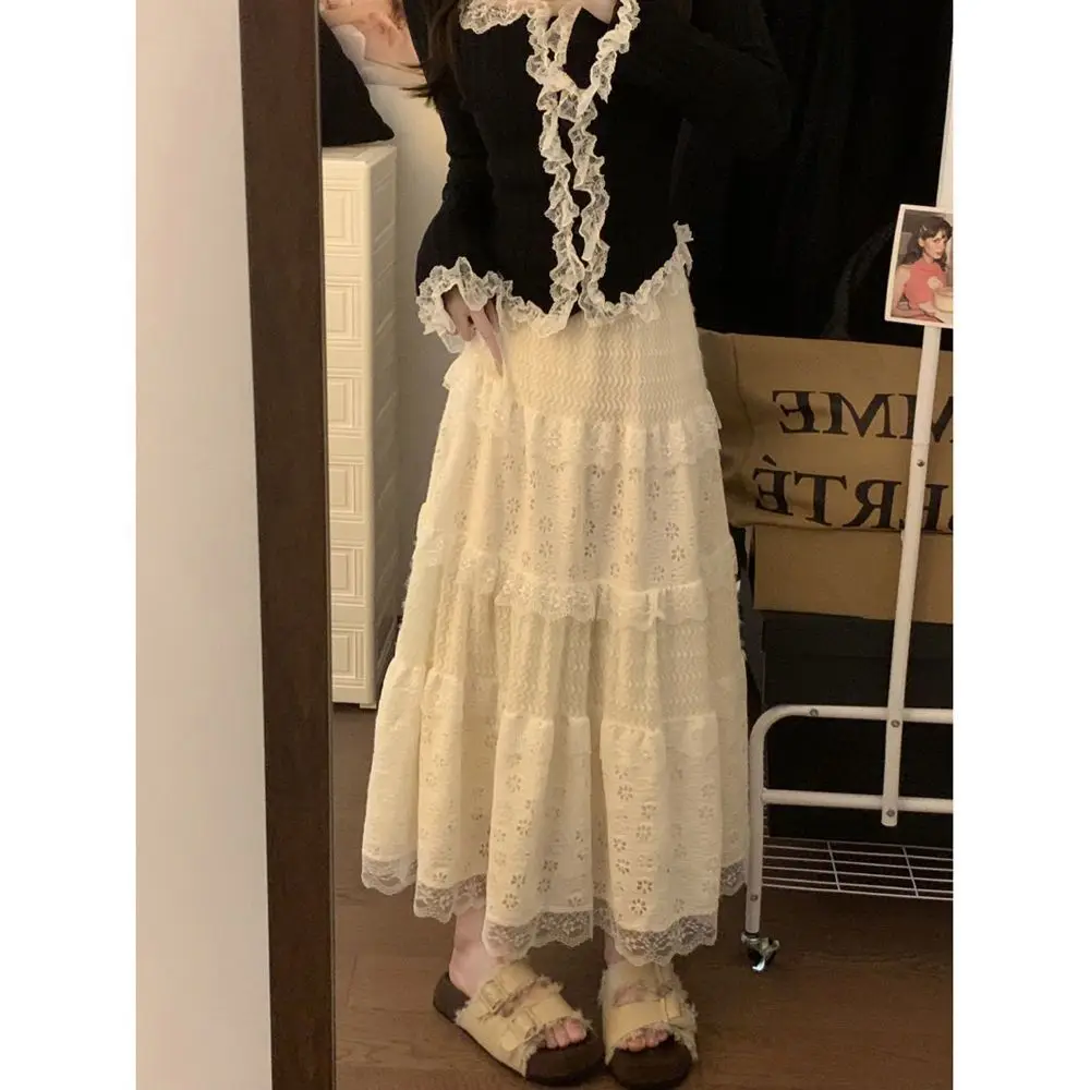 2025 Spring and Summer New Popular Design Sense Versatile Korean Polished Lace Splicing Autumn and Winter Lace Cake Skirt Skirt
2025 Spring and Summer New Popular Design Sense Versatile Korean Polished Lace Splicing Autumn and Winter Lace Cake Skirt Skirt