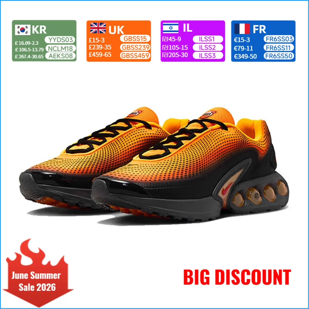 Nike Air Max Dn men's Running Shoes Dynamic Air Cushioning Lightweight Responsive Comfort for Daily Running Training HM0810-800
Nike Air Max Dn men's Running Shoes Dynamic Air Cushioning Lightweight Responsive Comfort for Daily Running Training HM0810-800