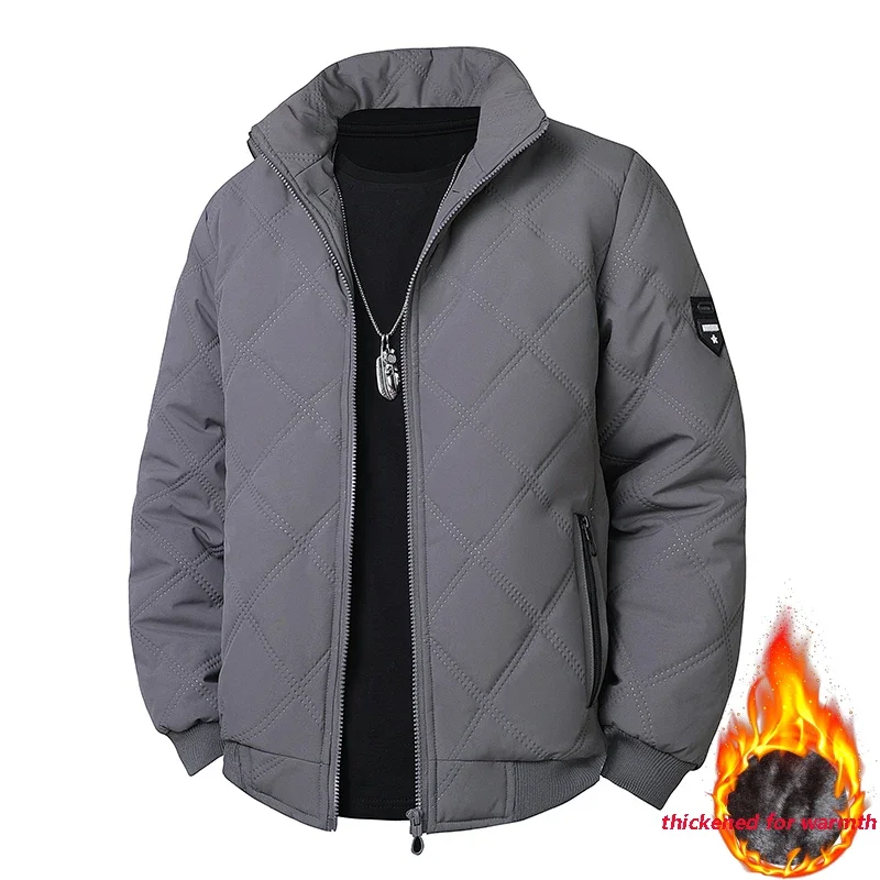 Men's Winter Artificial Wool Cotton Coat Thick Cotton Coat Warm and Casual Versatile Loose and Oversized Stand Up Collar Jacket
Men's Winter Artificial Wool Cotton Coat Thick Cotton Coat Warm and Casual Versatile Loose and Oversized Stand Up Collar Jacket