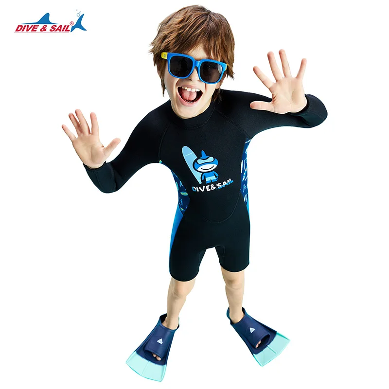 Wetsuit for Kids - 2.5mm Premium Neoprene Toddler Shorty Wetsuits, Thermal Long Sleeve for Kids in Cold Water, Back Zip Swimsuit
Wetsuit for Kids - 2.5mm Premium Neoprene Toddler Shorty Wetsuits, Thermal Long Sleeve for Kids in Cold Water, Back Zip Swimsuit