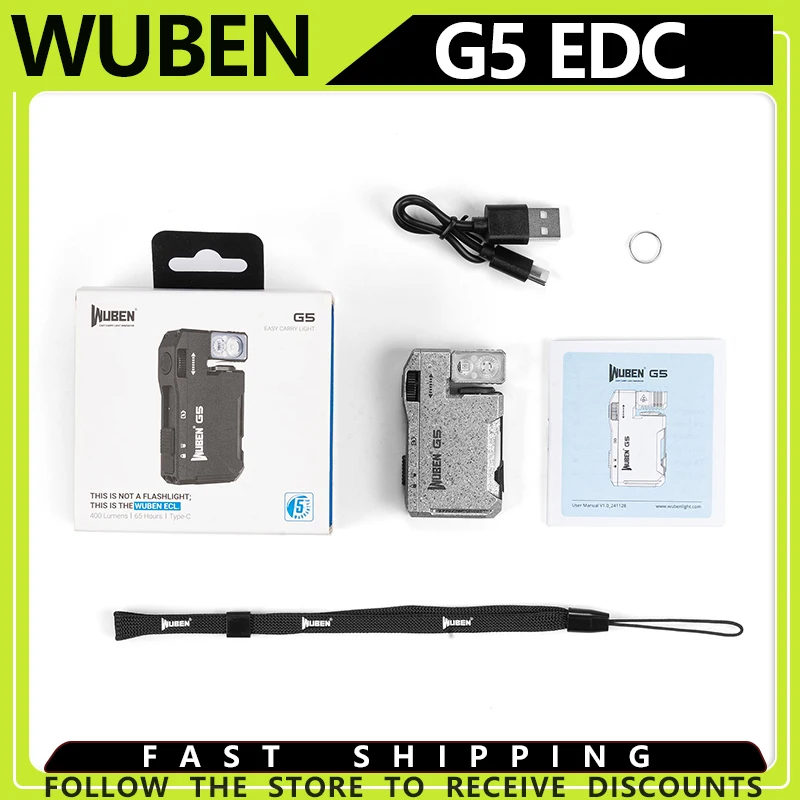 Перезаряжаемый карманный фонарь WUBEN G5, 400 люмен, EDC-фонарик с двойным светом (белый + RGB), ультракомпактный фонарик на брелоке, подарок
Перезаряжаемый карманный фонарь WUBEN G5, 400 люмен, EDC-фонарик с двойным светом (белый + RGB), ультракомпактный фонарик на брелоке, подарок
