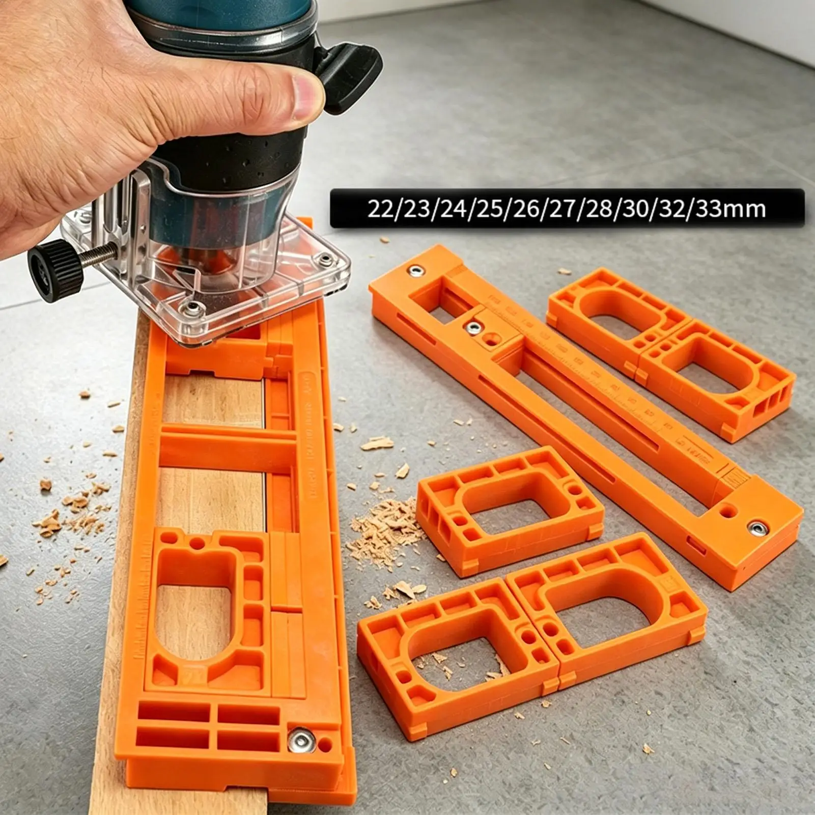 Concealed Hinge Router Template Reusable Adjustable Lightweight 10 Width Invisible Hinge Mortiser Template For Cabinets Doors