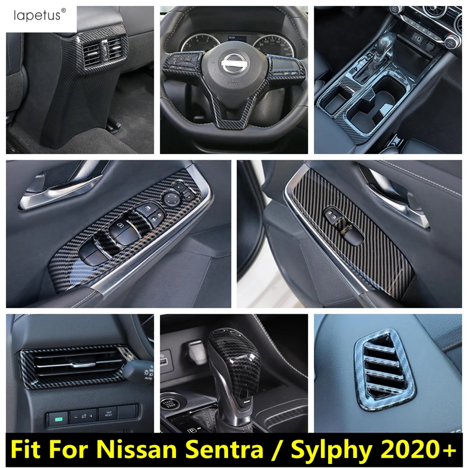 Steering Wheel / Gear Shift Panel / Window Lift Decor Cover Trim Carbon Fiber Accessories For Nissan Sentra / Sylphy 2020 - 2024
Steering Wheel / Gear Shift Panel / Window Lift Decor Cover Trim Carbon Fiber Accessories For Nissan Sentra / Sylphy 2020 - 2024