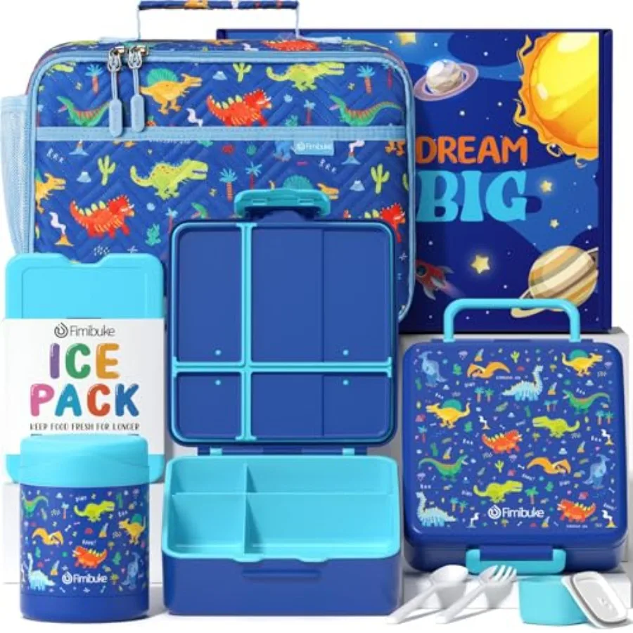 Bento Snack Lunch Box with 4 Compartment Insulated Bag Stainless Steel Vacuum Thermos Food Jar Ice Pack Utensils Set Birthday G
Bento Snack Lunch Box with 4 Compartment Insulated Bag Stainless Steel Vacuum Thermos Food Jar Ice Pack Utensils Set Birthday G