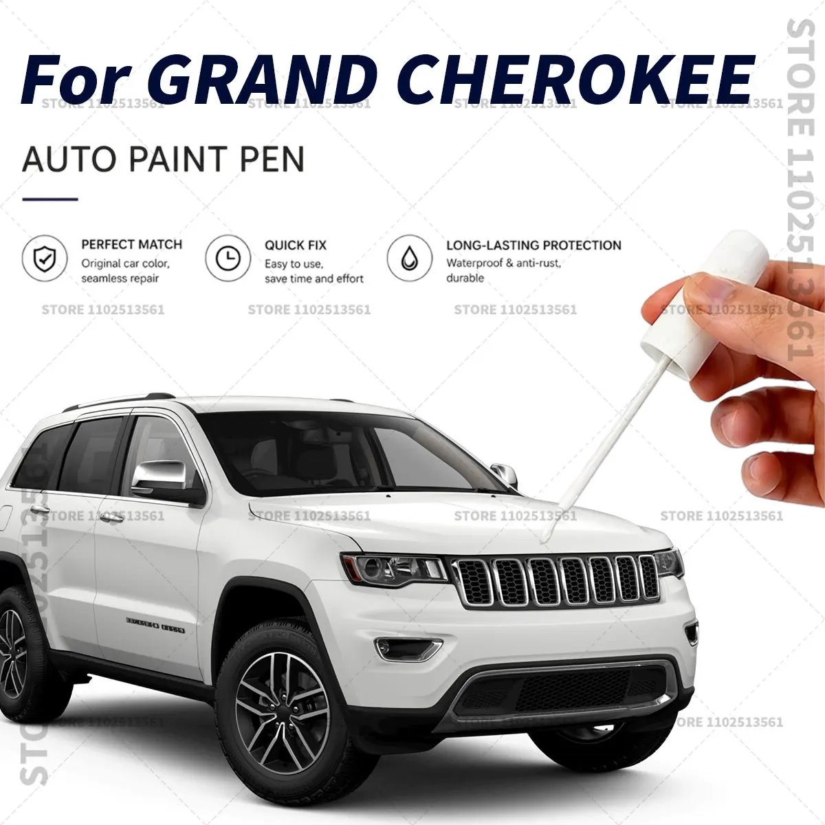 Car Paint Scratch Repair Pen Touch Up Paint Brush Automotive Chip and Scratch Remover Tool For JEEP GRAND CHEROKEE White
Car Paint Scratch Repair Pen Touch Up Paint Brush Automotive Chip and Scratch Remover Tool For JEEP GRAND CHEROKEE White