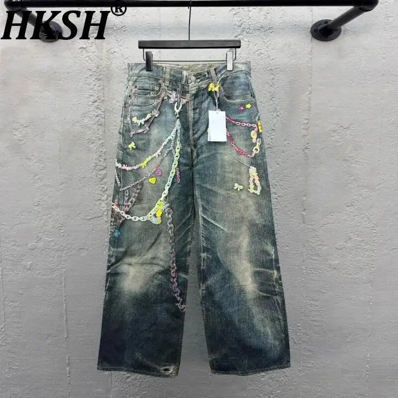 HKSH High Street Unisex Denim Pants 2026 Spring Summer New Men Tide Vintage Model 3D Printed Candy Chain Straight Jeans HK23920
HKSH High Street Unisex Denim Pants 2026 Spring Summer New Men Tide Vintage Model 3D Printed Candy Chain Straight Jeans HK23920