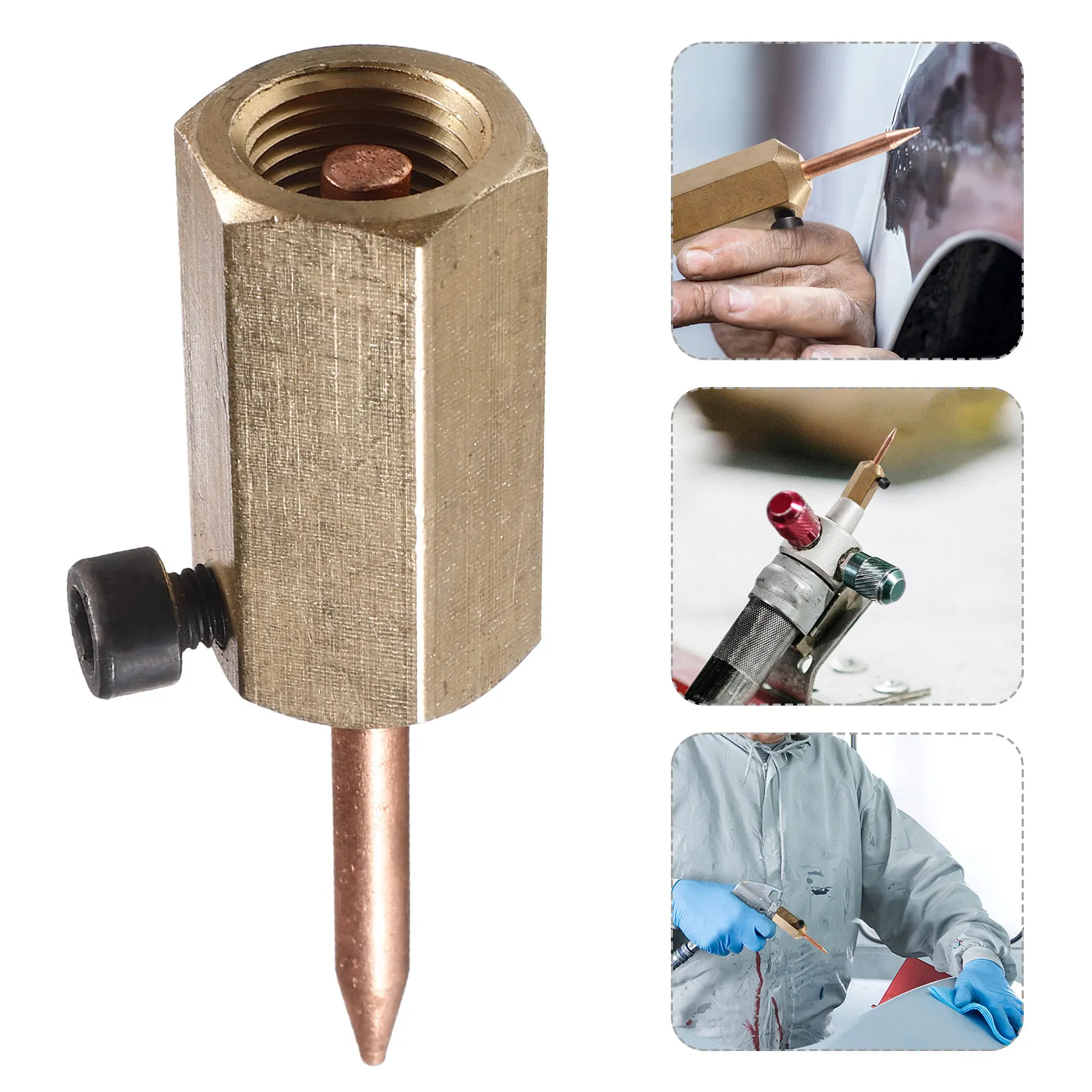 Auto Body Dent Repair Electric Welding Hammer Titanium Welding Sticks Chisel Hammer Seamless Metal Panel Shaping Repair Tool
Auto Body Dent Repair Electric Welding Hammer Titanium Welding Sticks Chisel Hammer Seamless Metal Panel Shaping Repair Tool