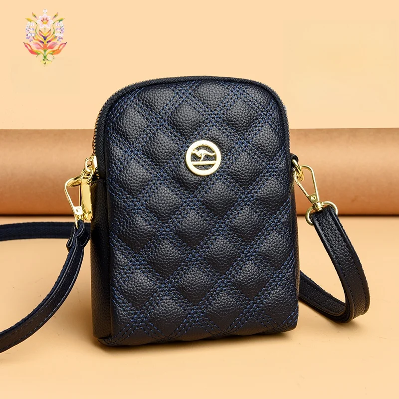 Брендовая женская сумка-кроссбоди для телефона из кожи с вышивкой и ромбовидным узором, универсальная элегантная сумка через плечо
Брендовая женская сумка-кроссбоди для телефона из кожи с вышивкой и ромбовидным узором, универсальная элегантная сумка через плечо