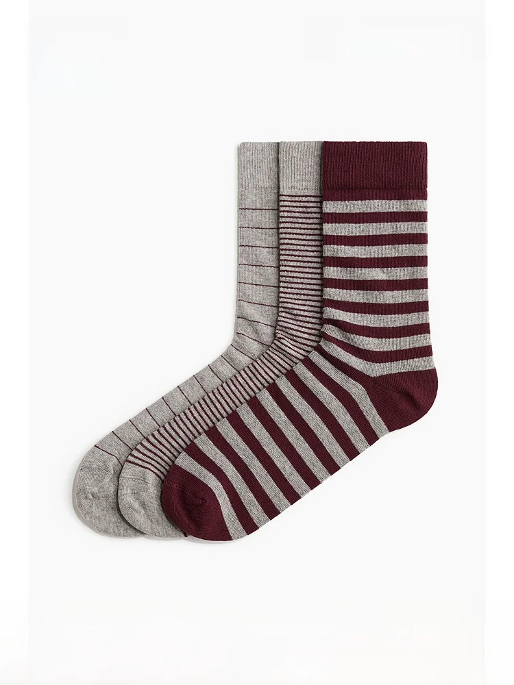 H&M Men's Mid-Calf Socks 3 Pairs Set Comfortable Soft Fashionable Simple Red Socks Cotton Nylon Spandex Blend Autumn Season
H&M Men's Mid-Calf Socks 3 Pairs Set Comfortable Soft Fashionable Simple Red Socks Cotton Nylon Spandex Blend Autumn Season