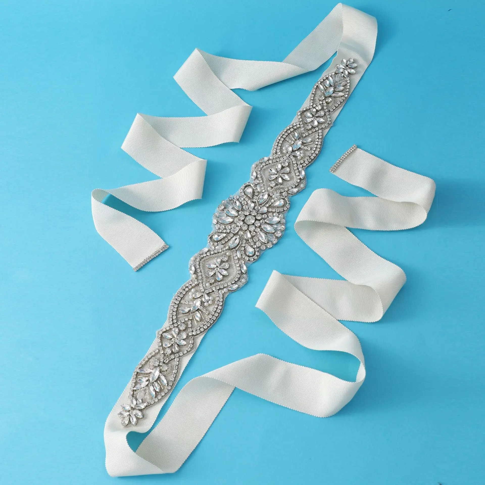 Fashion Rhinestone Crystal Bridal Wedding Dress Belt Handmade Silver Color Women Sash Waistband Accessories
Fashion Rhinestone Crystal Bridal Wedding Dress Belt Handmade Silver Color Women Sash Waistband Accessories