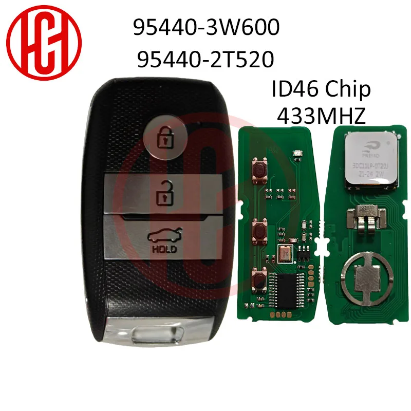 95440-3W600 95440-2T520 ID46 PCF7952 433MHz Keyless Go Car Remote Key For KIA K5 Sportage Picanto Optima Sorento 3Buttons
95440-3W600 95440-2T520 ID46 PCF7952 433MHz Keyless Go Car Remote Key For KIA K5 Sportage Picanto Optima Sorento 3Buttons