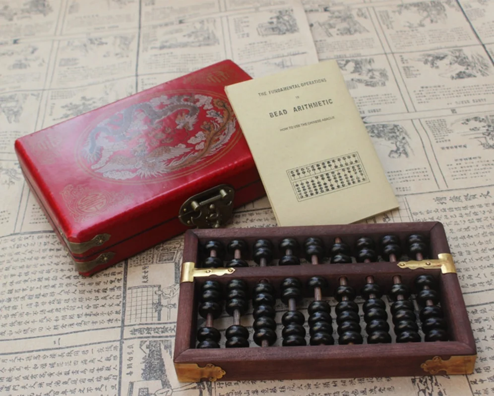 Antique beech wood black bead abacus dragon and phoenix pattern wooden box vintage gift nostalgic decoration
Antique beech wood black bead abacus dragon and phoenix pattern wooden box vintage gift nostalgic decoration