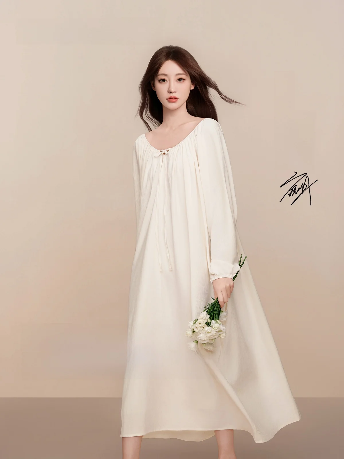 Luckmeeey Women's Long Sleeve Sleep Dress Casual Home Wear Outdoor Comfortable Nightgown Spring Summer Autumn Polyester Fiber
Luckmeeey Women's Long Sleeve Sleep Dress Casual Home Wear Outdoor Comfortable Nightgown Spring Summer Autumn Polyester Fiber