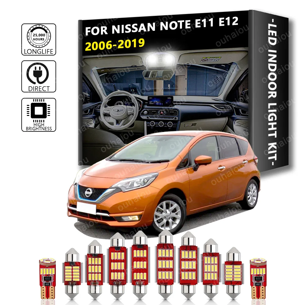 Interior LED For Nissan Note E11 E12 2006-2019 Canbus Vehicle Bulb Indoor Dome Map Reading Trunk Light Auto Lamp Parts
Interior LED For Nissan Note E11 E12 2006-2019 Canbus Vehicle Bulb Indoor Dome Map Reading Trunk Light Auto Lamp Parts
