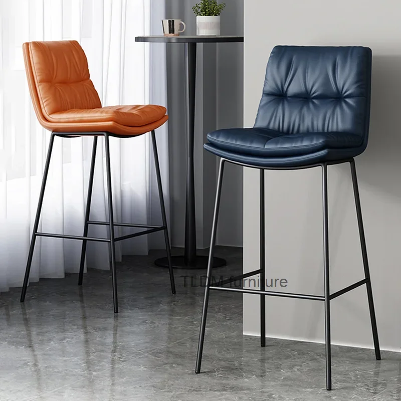 Modern Designer Bar Chairs Living Room Soft Ergonomic Kitchen Island Chair Stool Blue Iron Chaise Luxury Chairs For Dining Room
Modern Designer Bar Chairs Living Room Soft Ergonomic Kitchen Island Chair Stool Blue Iron Chaise Luxury Chairs For Dining Room