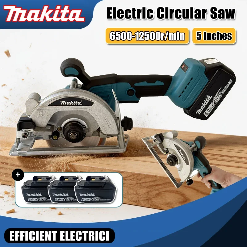 Аккумуляторная бесщеточная циркулярная пила Makita High Power 5 дюймов (125 мм) с литиевым аккумулятором, портативная отрезная машина
Аккумуляторная бесщеточная циркулярная пила Makita High Power 5 дюймов (125 мм) с литиевым аккумулятором, портативная отрезная машина
