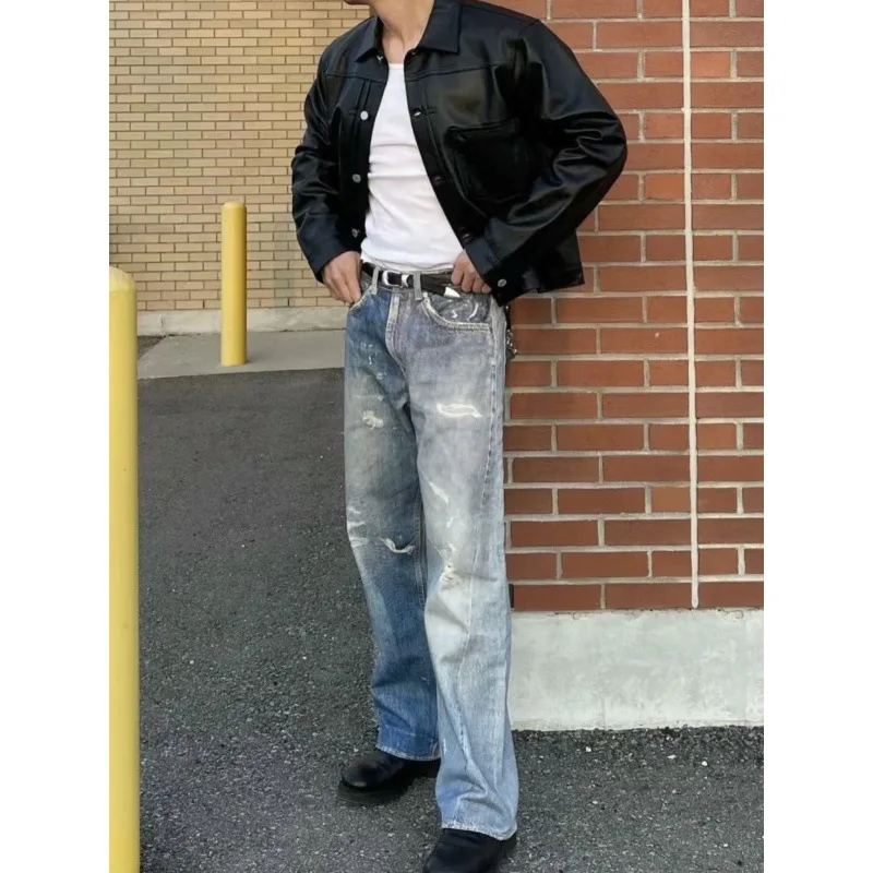 Waed Vintage Blue Loose Straight Leg Jeans 3D Digital Printing Men's Long Trousers Comfortable Fit Classic Blue Denim Jeans
Waed Vintage Blue Loose Straight Leg Jeans 3D Digital Printing Men's Long Trousers Comfortable Fit Classic Blue Denim Jeans