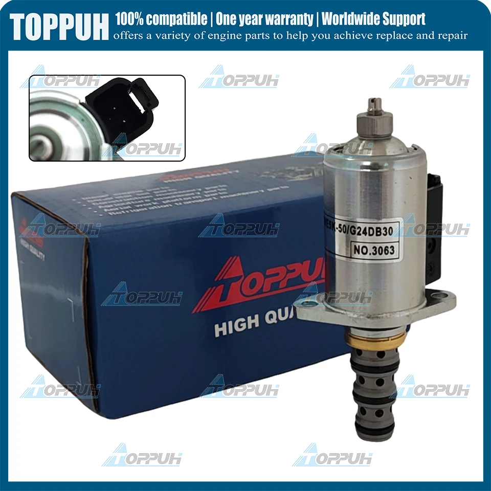 KWE5K-50-G24DB30 Shut Down Solenoid Valve For Sany RTS Excavator
KWE5K-50-G24DB30 Shut Down Solenoid Valve For Sany RTS Excavator