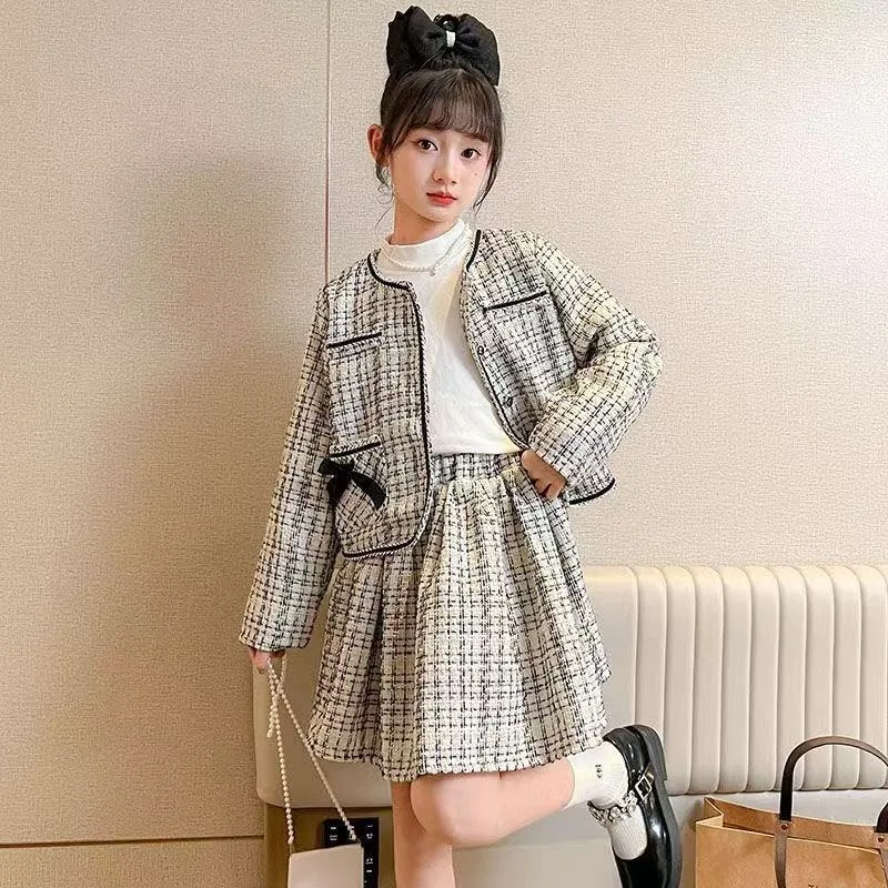 Skirt Set Autumn Winter Suit for Girls Clothes Girl From 10 12 Years Fashion Girls' Korean Children's Clothing 2025 Girls's Sets
Skirt Set Autumn Winter Suit for Girls Clothes Girl From 10 12 Years Fashion Girls' Korean Children's Clothing 2025 Girls's Sets