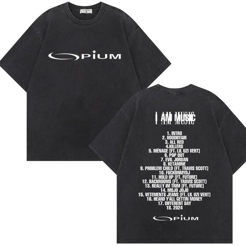 Rapper Playboi Carti Opium Logo T-Shirt I AM MUSIC 2025 New Album Merch T Shirts Men Women Fashion Hip Hop Retro Washed T-shirts
Rapper Playboi Carti Opium Logo T-Shirt I AM MUSIC 2025 New Album Merch T Shirts Men Women Fashion Hip Hop Retro Washed T-shirts