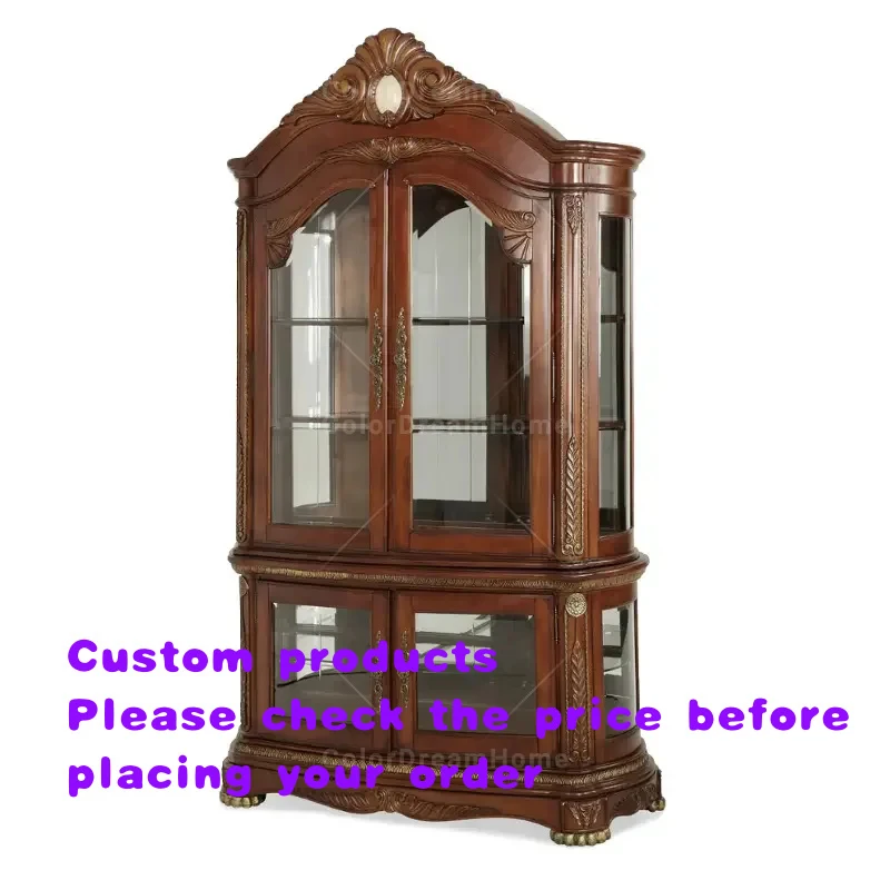 custom.Antique Classic Carved Wooden Curio showcase American Style Cupboard Glass Door Display Cabinet Dining Room
custom.Antique Classic Carved Wooden Curio showcase American Style Cupboard Glass Door Display Cabinet Dining Room