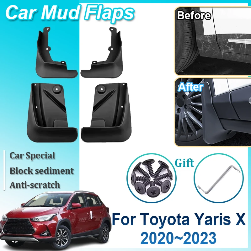 Для Toyota Yaris X брызговики 2020 2021 2022 2023 4 шт. автомобильные брызгозащищенные передние и задние крылья, брызговики, автомобильные аксессуары
Для Toyota Yaris X брызговики 2020 2021 2022 2023 4 шт. автомобильные брызгозащищенные передние и задние крылья, брызговики, автомобильные аксессуары
