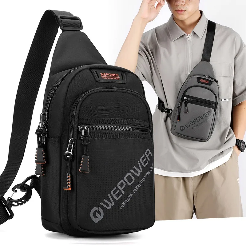 WEPOWER Легкая мужская нагрудная сумка для отдыха, одно плечо, передняя грудь, дорожный и спортивный рюкзак через плечо 
WEPOWER Легкая мужская нагрудная сумка для отдыха, одно плечо, передняя грудь, дорожный и спортивный рюкзак через плечо