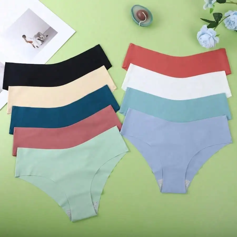 9-Pack Ice Silk Seamless V-Shape Women Briefs, Cool And Breathable, Skin-Friendly, Multi-Color Summer Thin Underwear
9-Pack Ice Silk Seamless V-Shape Women Briefs, Cool And Breathable, Skin-Friendly, Multi-Color Summer Thin Underwear