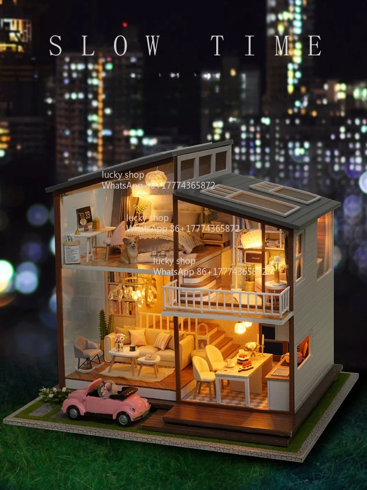 Leisure Time Themed Cabin Villa, Handmade DIY Large Assembled Decor Model, Adult Birthday Gift
Leisure Time Themed Cabin Villa, Handmade DIY Large Assembled Decor Model, Adult Birthday Gift
