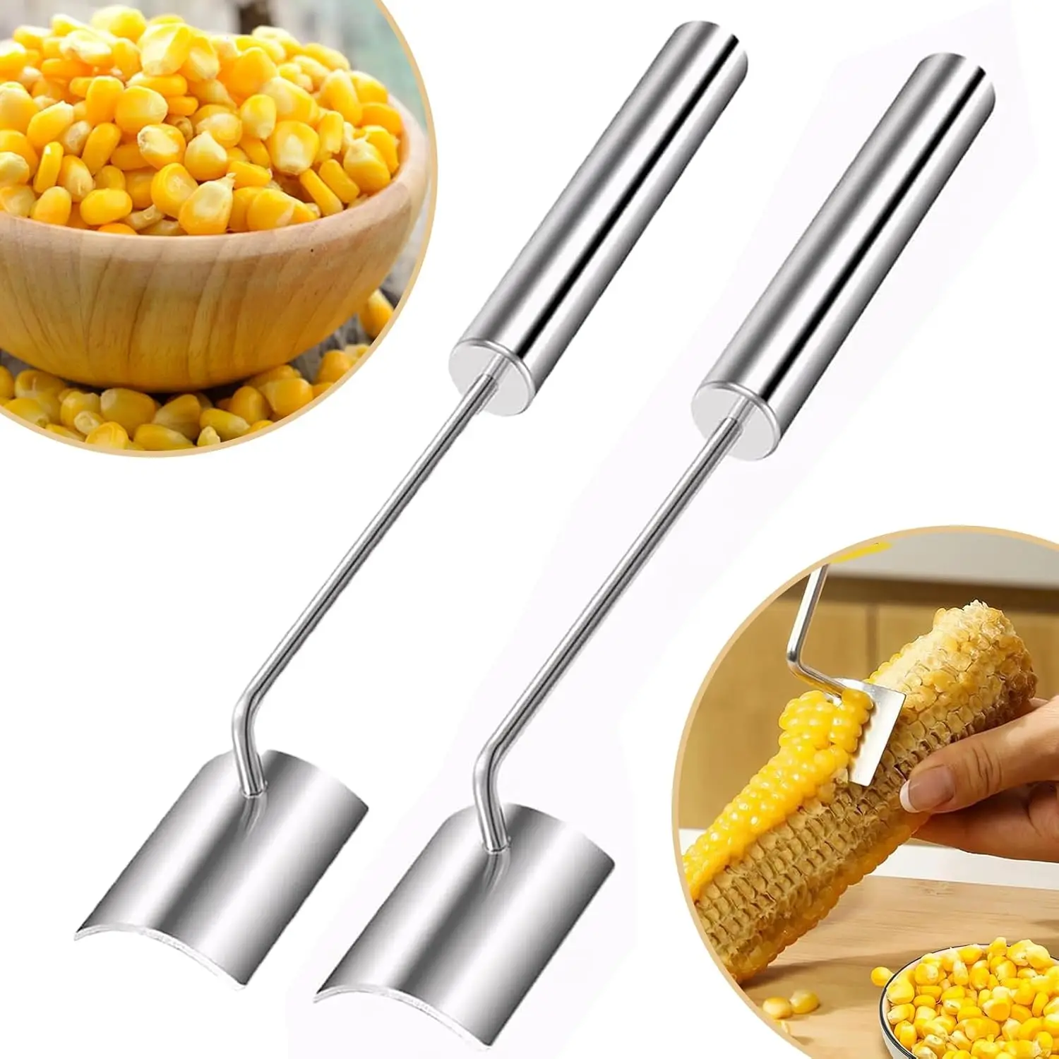 2 Pcs Corn Peeler on the Cob, Corns Stripper Remover Stripper tool Easy to Clean, Sweet Corn Cob Cutter Peeler Gift for Women
2 Pcs Corn Peeler on the Cob, Corns Stripper Remover Stripper tool Easy to Clean, Sweet Corn Cob Cutter Peeler Gift for Women