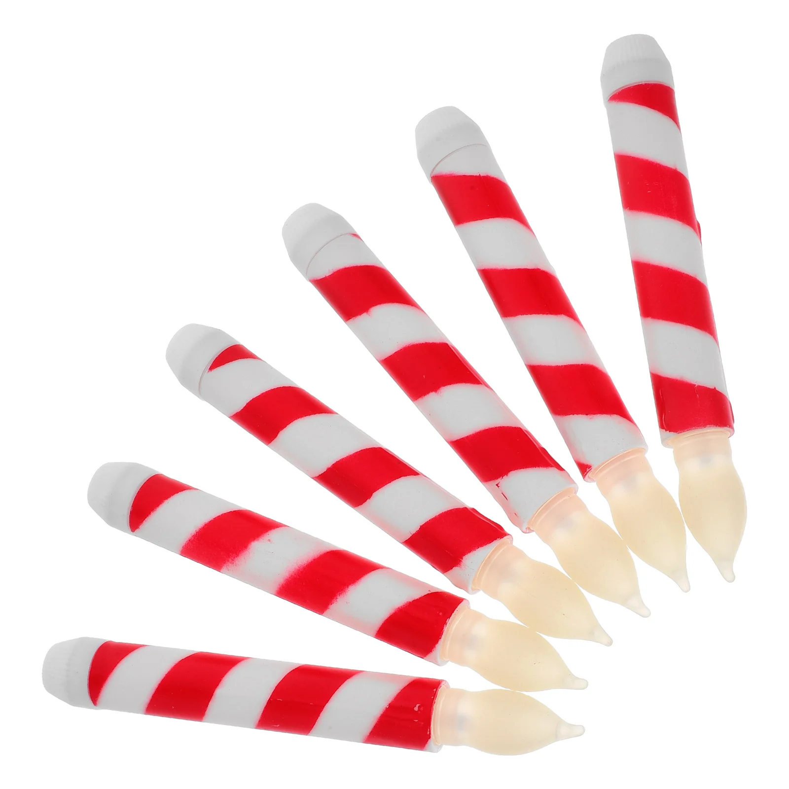 6Pcs Operated Flameless Taper Candles Stripe Pattern LED Lights Warm White Flickering Safe for Birthday Wedding
6Pcs Operated Flameless Taper Candles Stripe Pattern LED Lights Warm White Flickering Safe for Birthday Wedding
