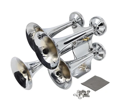 149DB Super Loud 4Trumpet Train Air Horn Chrome Car Truck Boat Van Steamer12/24V
149DB Super Loud 4Trumpet Train Air Horn Chrome Car Truck Boat Van Steamer12/24V